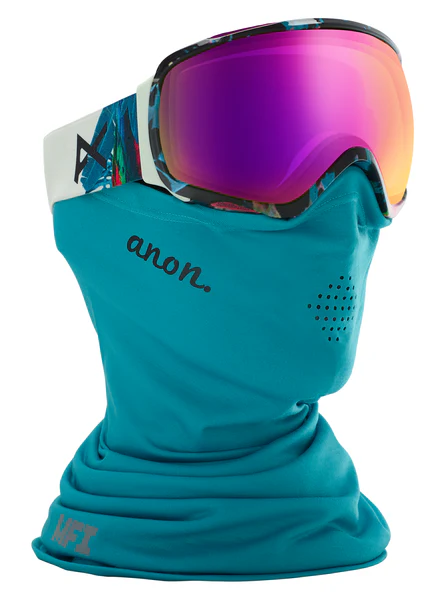 ANON Glasses WMS Tempest MFI parrot Black w/Sonar Pink /face Mask