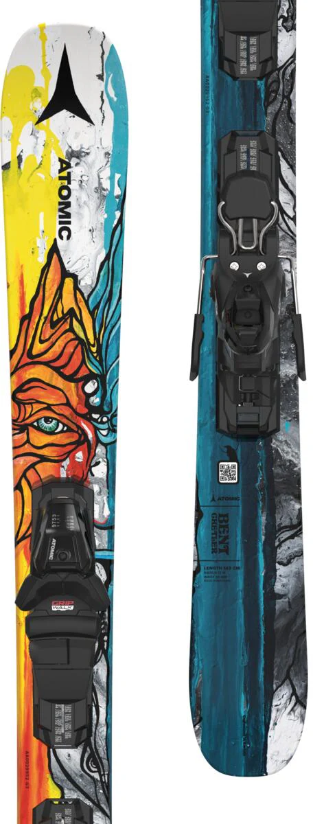 ATOMIC alpine skis with bindings Bent Chetler Mini