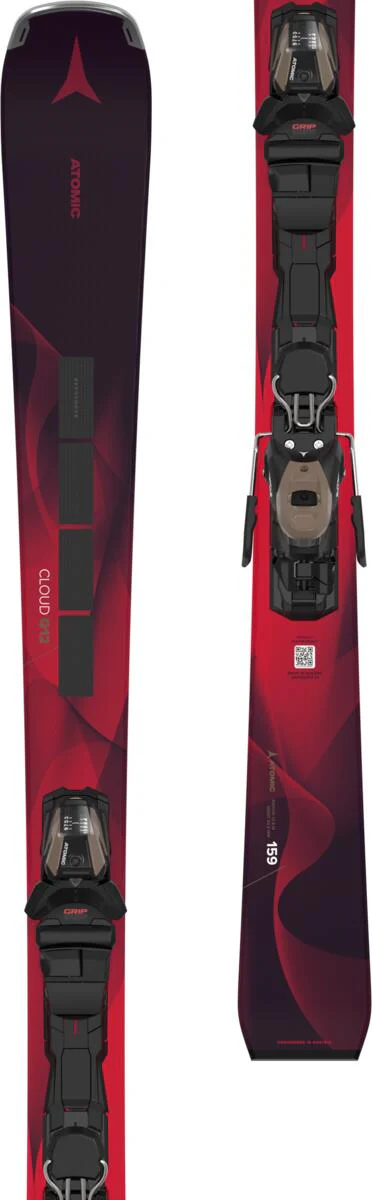 ATOMIC alpine skis with bindings Cloud Q12 RVSK C maroon w/E M 10 GW