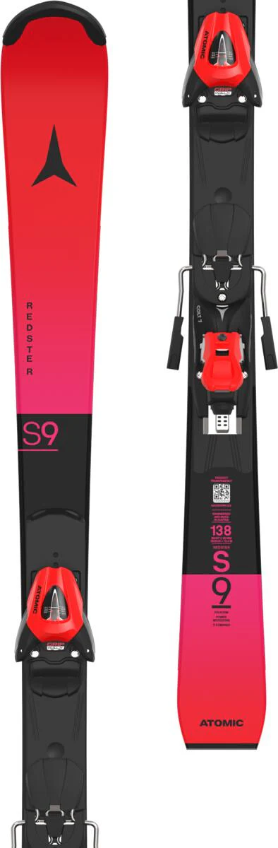 ATOMIC alpine skis with bindings Redster FIS S9 J-RP3 red/violet w/Colt 7 C