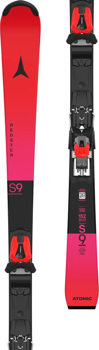 ATOMIC alpine skis with bindings Redster FIS S9 J-RP3 red/violet w/Icon 10