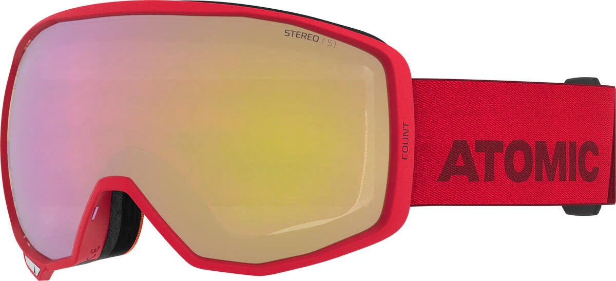 ATOMIC Glasses Count Stereo Red w/Pink Yellow ST C1