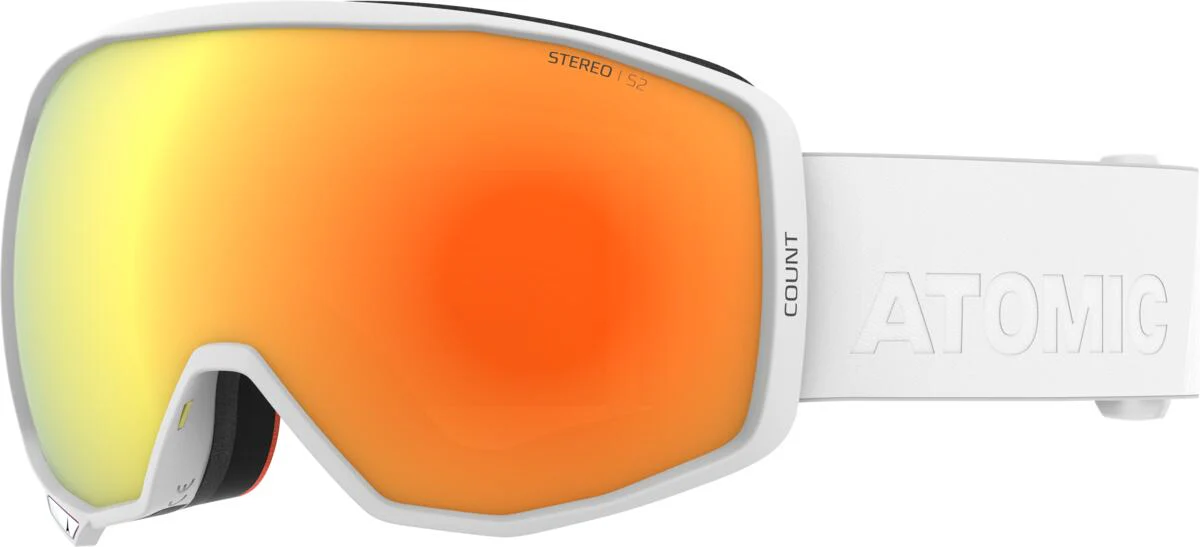 ATOMIC Glasses Count Stereo White w/Red ST C2
