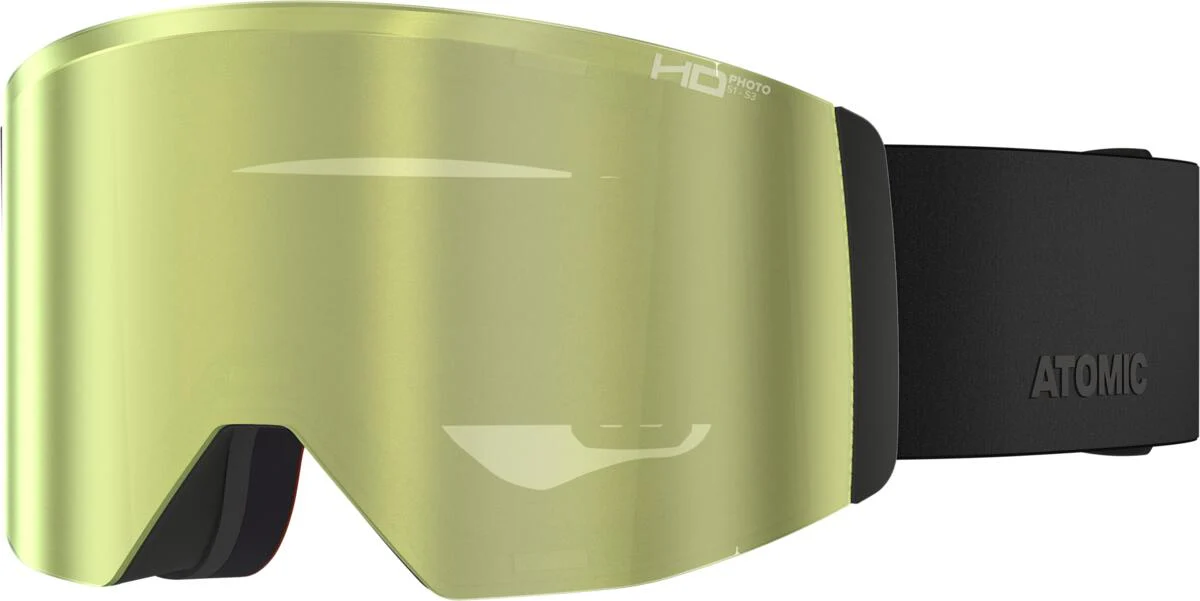 ATOMIC goggles Four Q L HD black w/green gold HD Photo C1-3