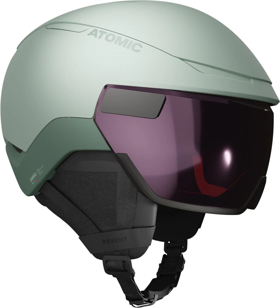 ATOMIC helmet Revent GT Amid Visor HD light green w/pink copper HD C2-3 - Image 3