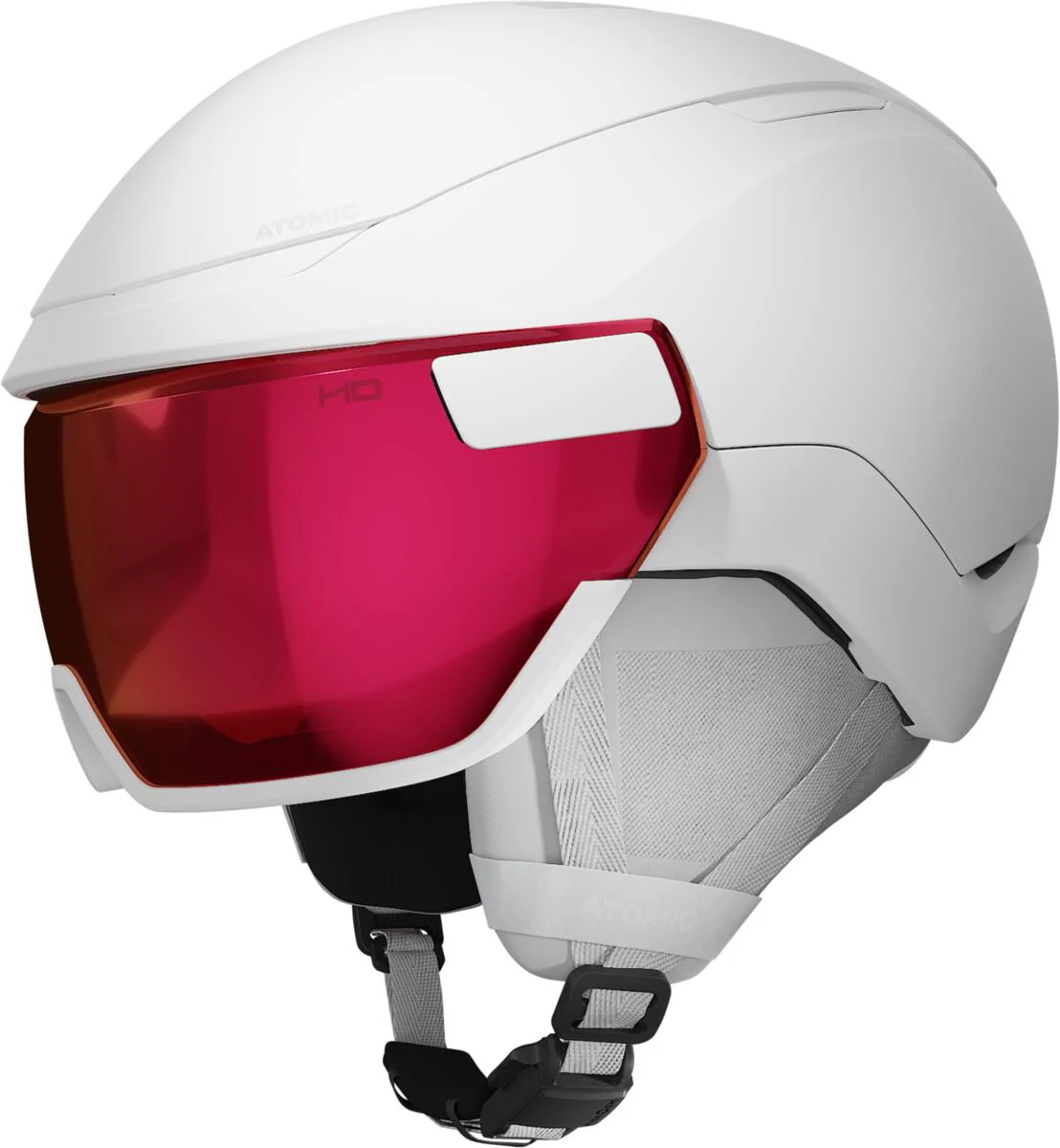 ATOMIC helmet Revent GT Amid Visor HD white w/red HD C2-3 - Image 2