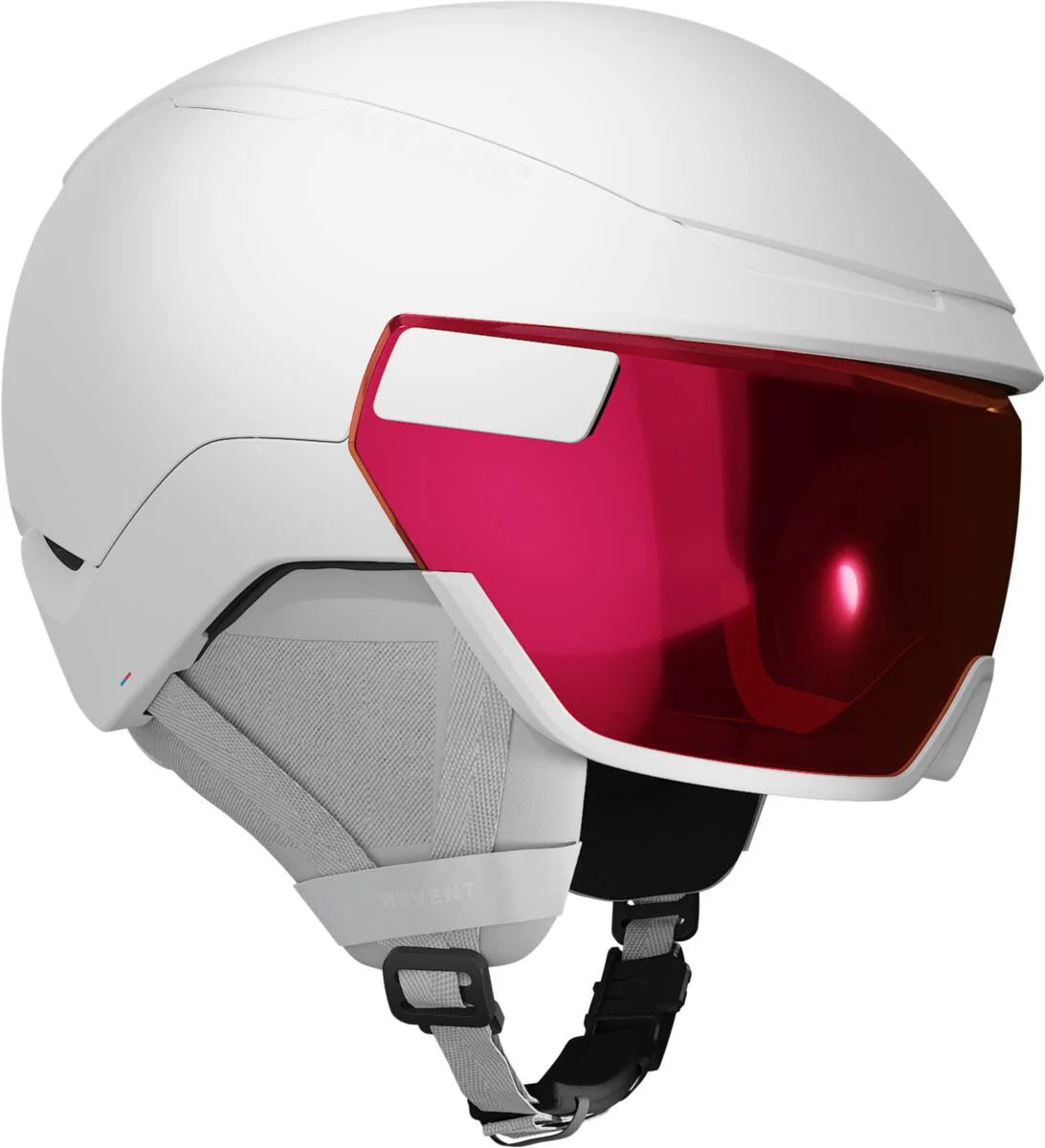 ATOMIC helmet Revent GT Amid Visor HD white w/red HD C2-3 - Image 3