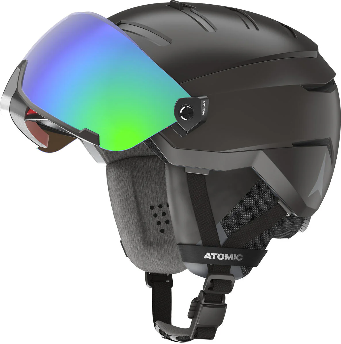 ATOMIC Helmet Savor GT Amid Visor HD Black w/Green HD C2-3 - Image 2