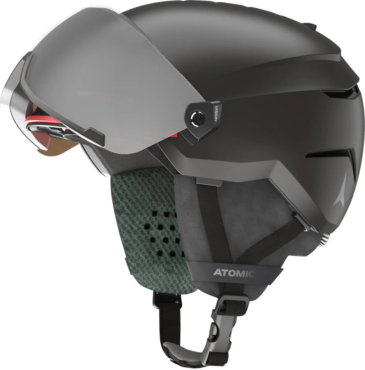 ATOMIC Helmet Savor Visor JR Black w/Silver Flash C2 - Image 2
