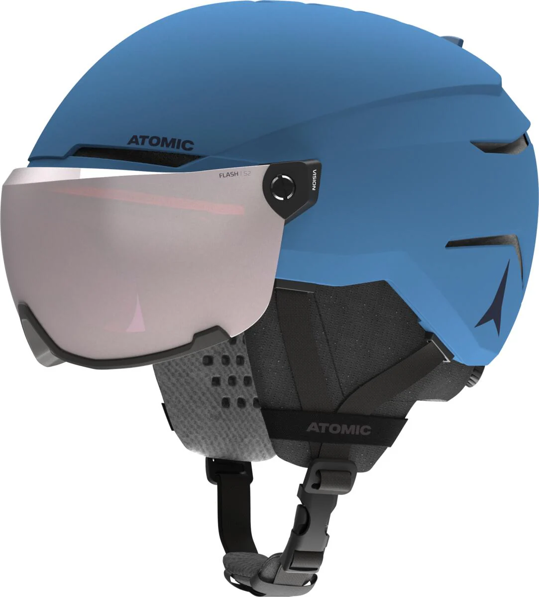 ATOMIC helmet Savor Visor JR blue w/silver flash C2