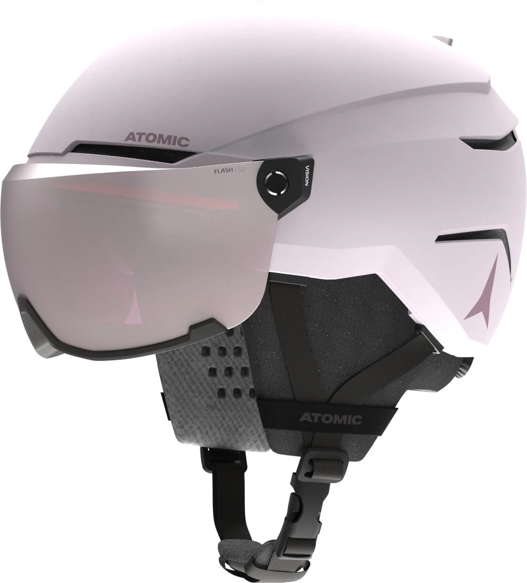ATOMIC helmet Savor Visor JR concrete pink w/silver flash C2