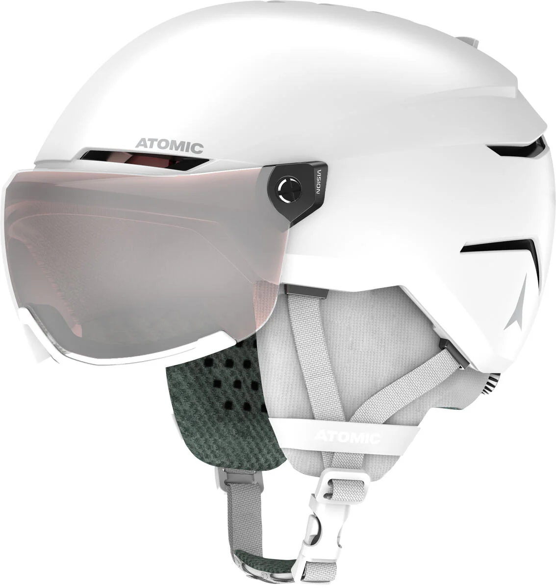 ATOMIC Helmet Savor Visor JR White w/Silver Flash C2