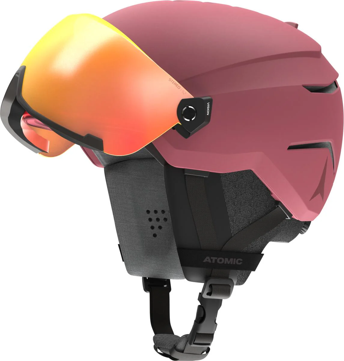 ATOMIC helmet Savor Visor ST maroon red w/red ST C2 - Image 2