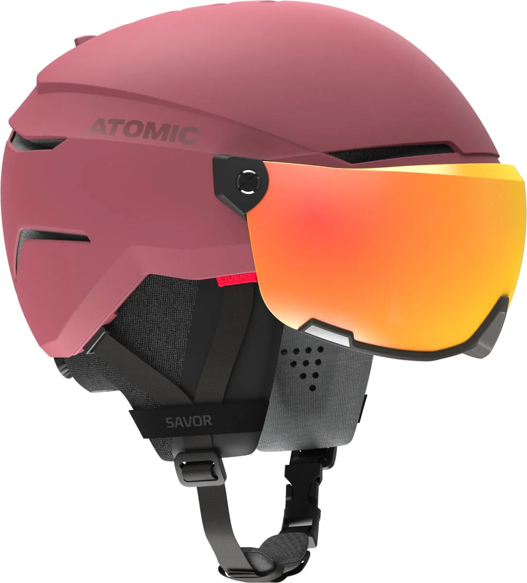 ATOMIC helmet Savor Visor ST maroon red w/red ST C2 - Image 3