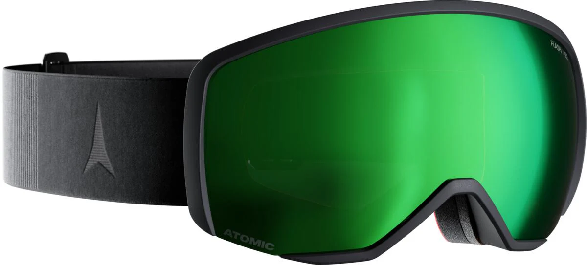 ATOMIC Revent JR S Flash black w/green flash C2 goggles