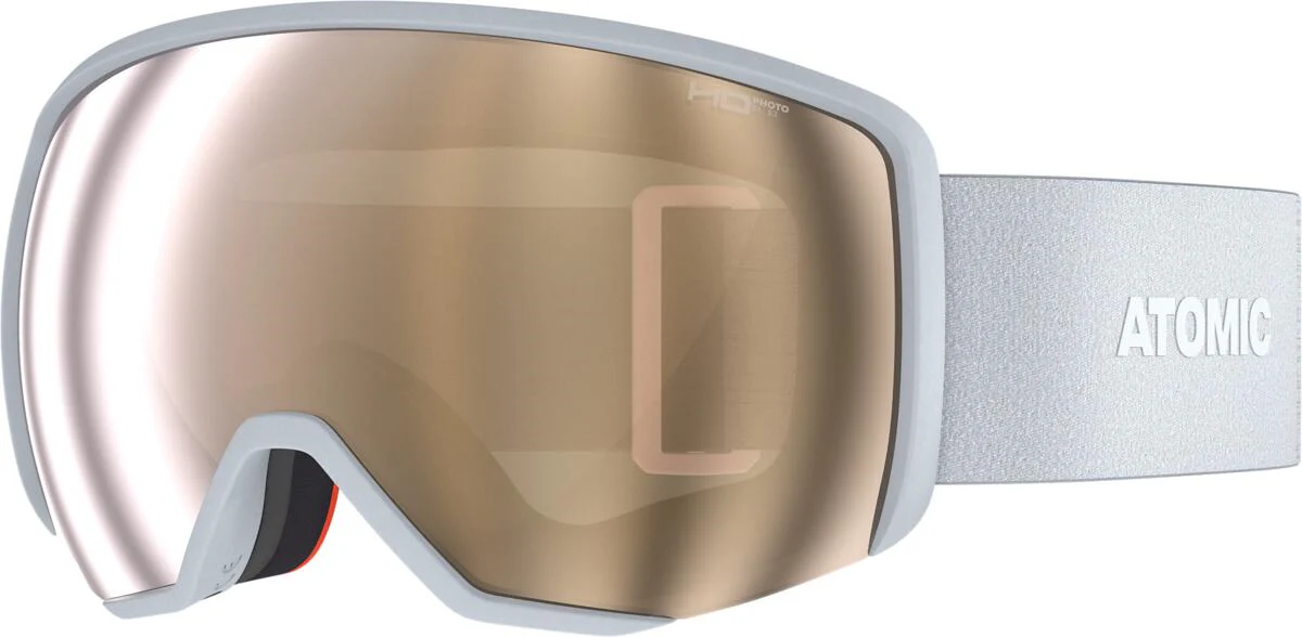 ATOMIC Revent L HD Photo light grey w/amber gold HD Photo C1-3 goggles
