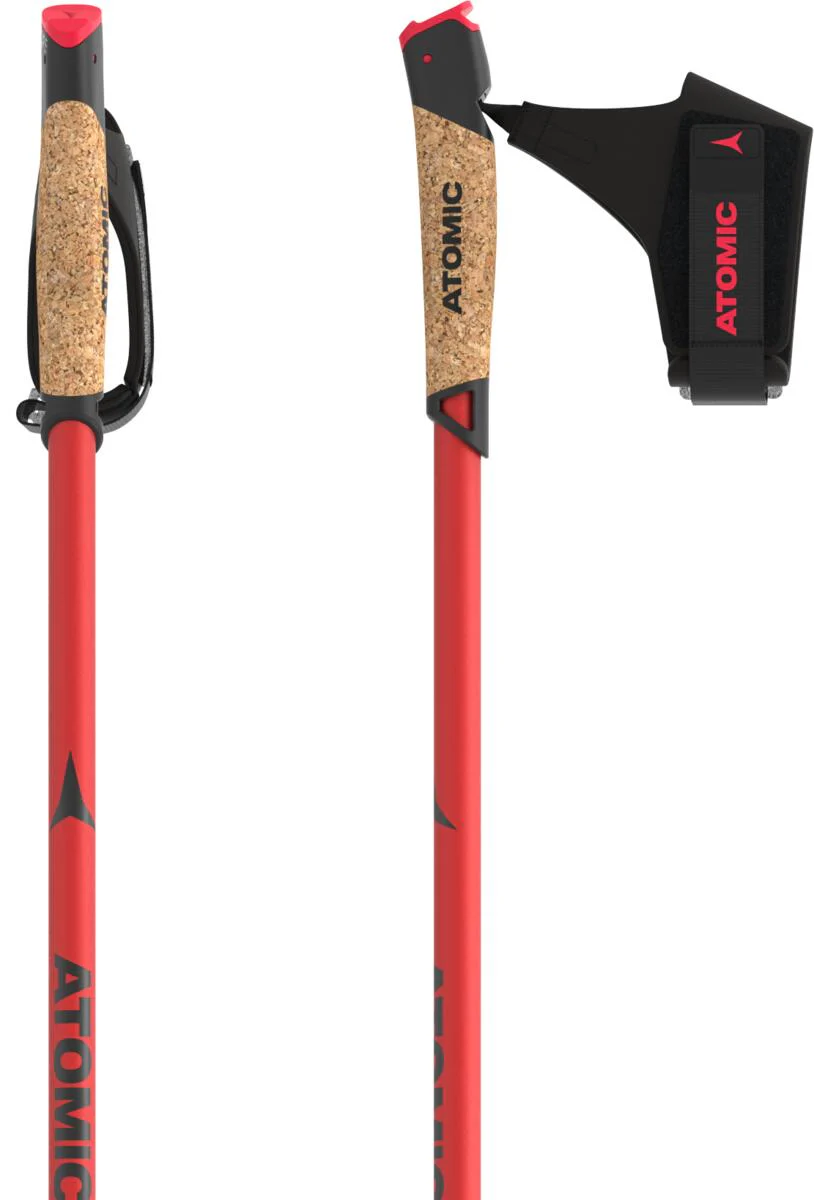 ATOMIC XC Ski Poles Redster WC QRS Red/Carbon - Image 3