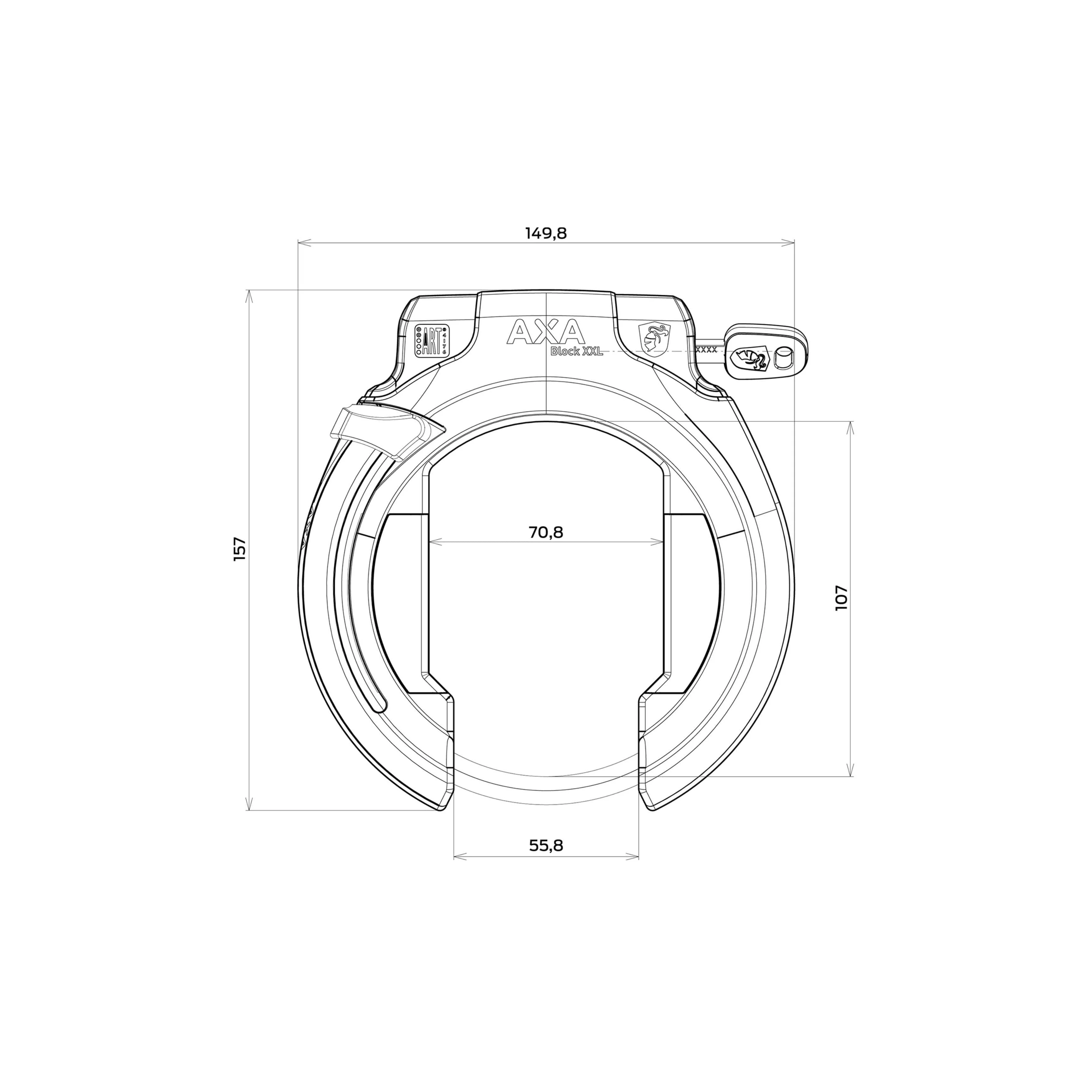 Axa frame lock Block XXL - Image 2