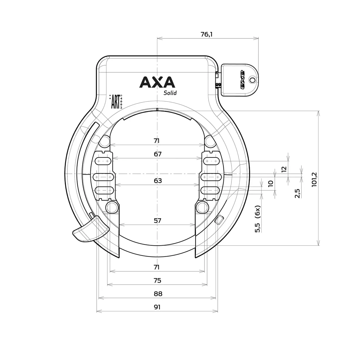AXA Solid Ring Lock - Image 4