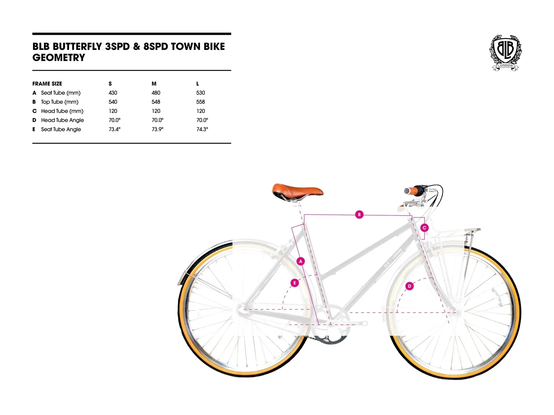 BLB Butterfly 8spd Town Bike - Chrome - Image 10