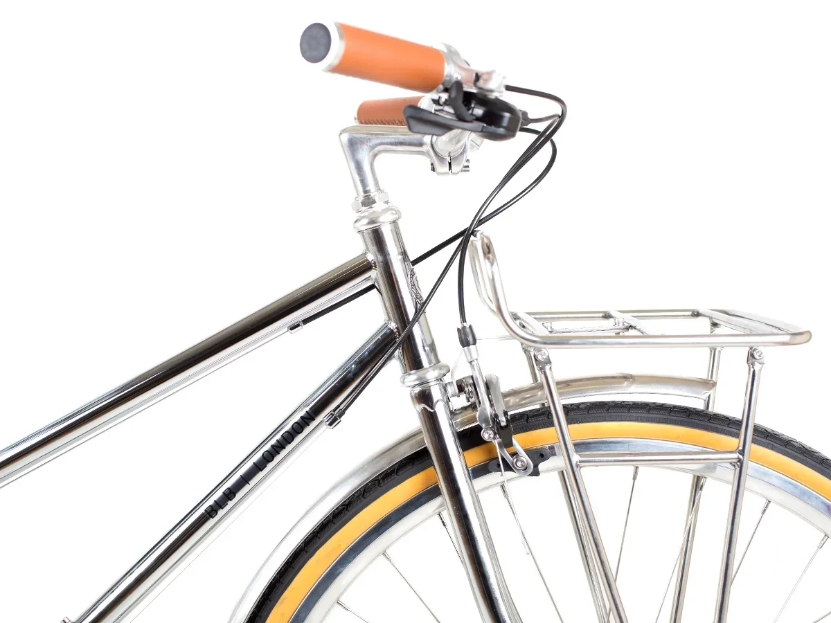 BLB Butterfly 8spd Town Bike - Chrome - Image 3