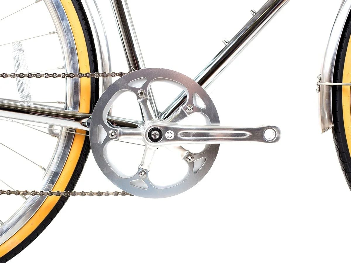 BLB Butterfly 8spd Town Bike - Chrome - Image 5