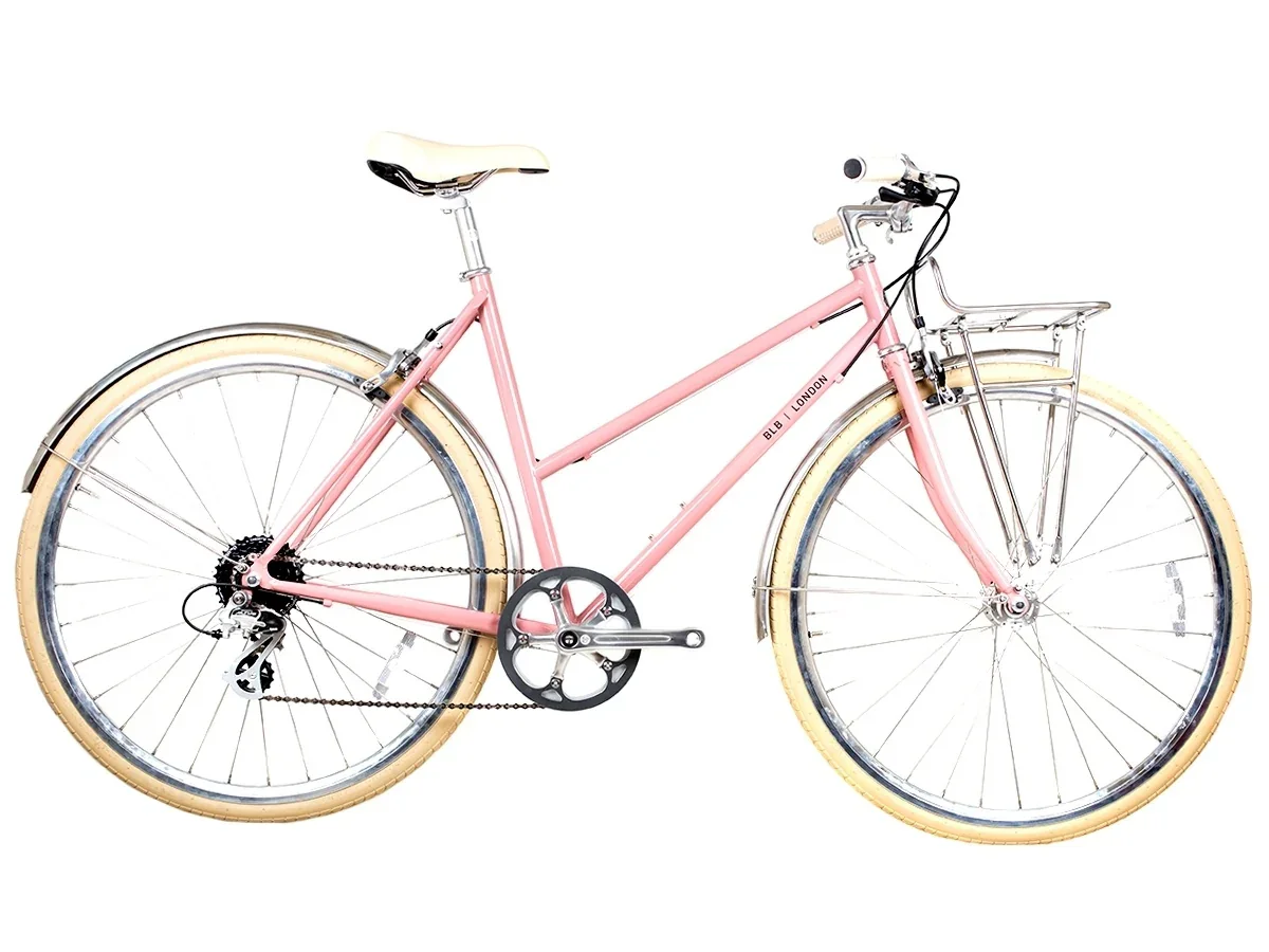 BLB Butterfly 8spd Town Bike - Dusty Pink