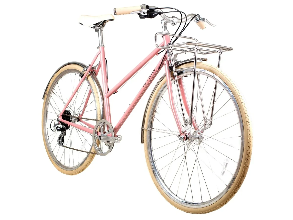 BLB Butterfly 8spd Town Bike - Dusty Pink - Image 2