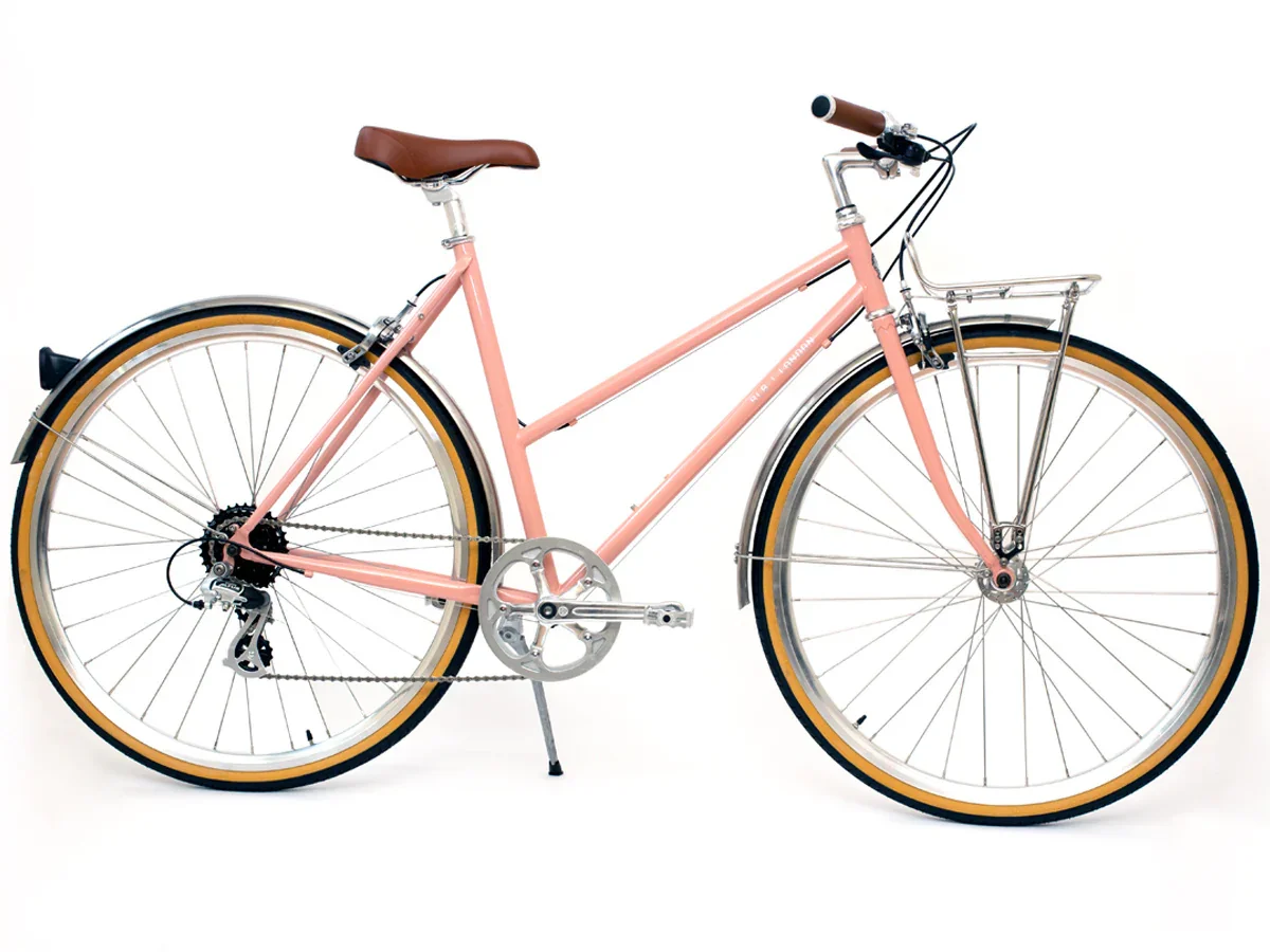 BLB Butterfly 8spd Town Bike - Dusty Pink - Image 3