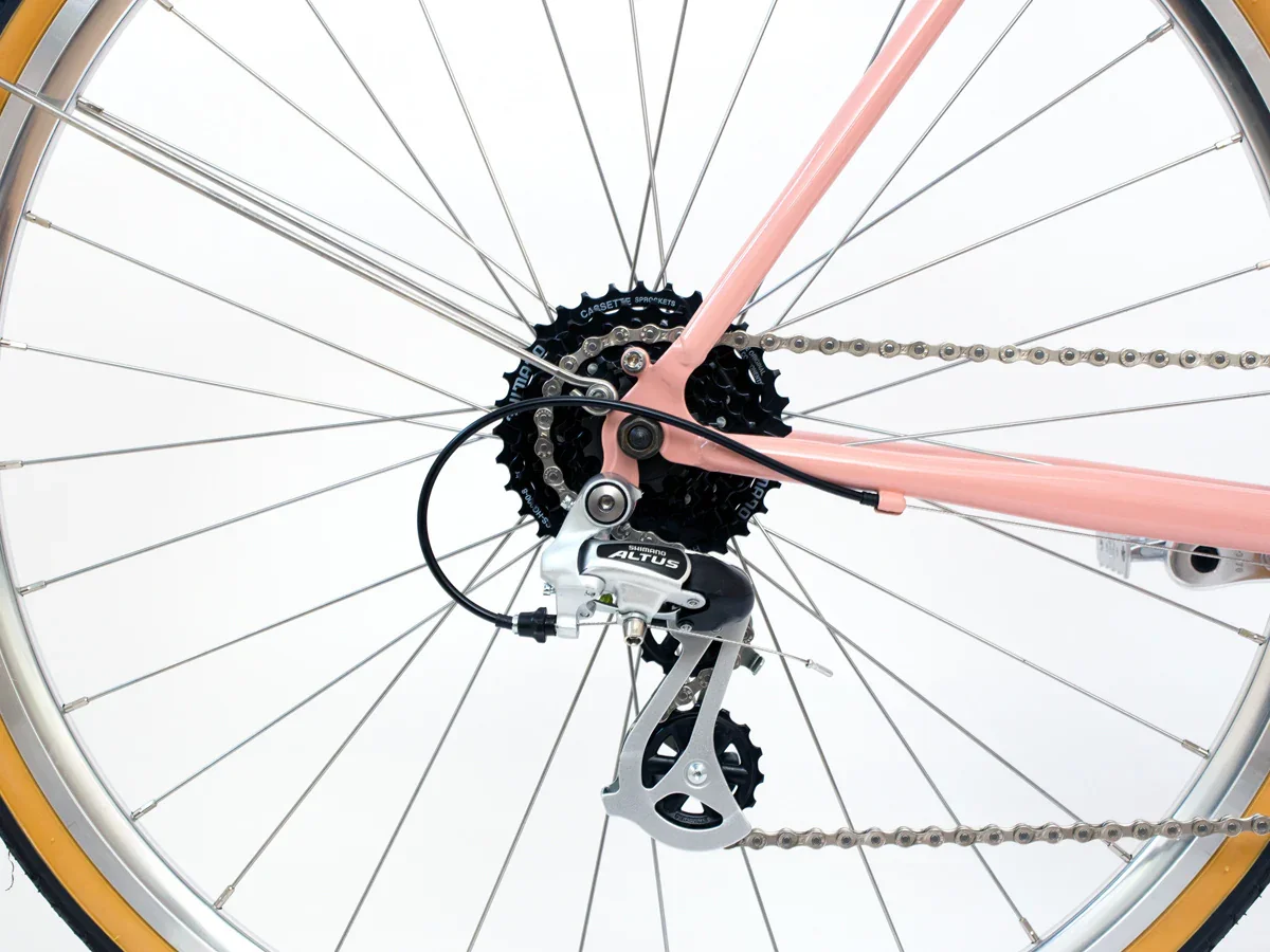 BLB Butterfly 8spd Town Bike - Dusty Pink - Image 7