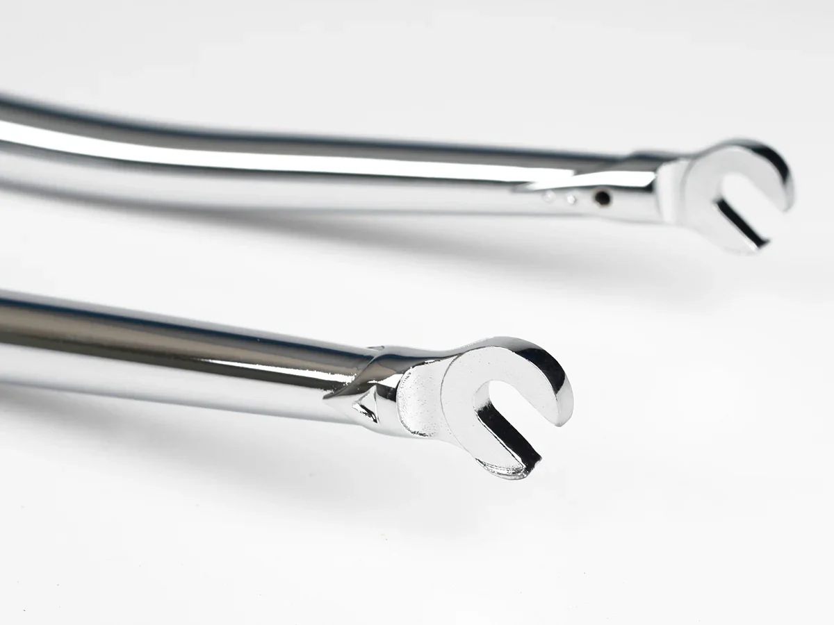 BLB Flat Crown Fork Chrome - Image 3