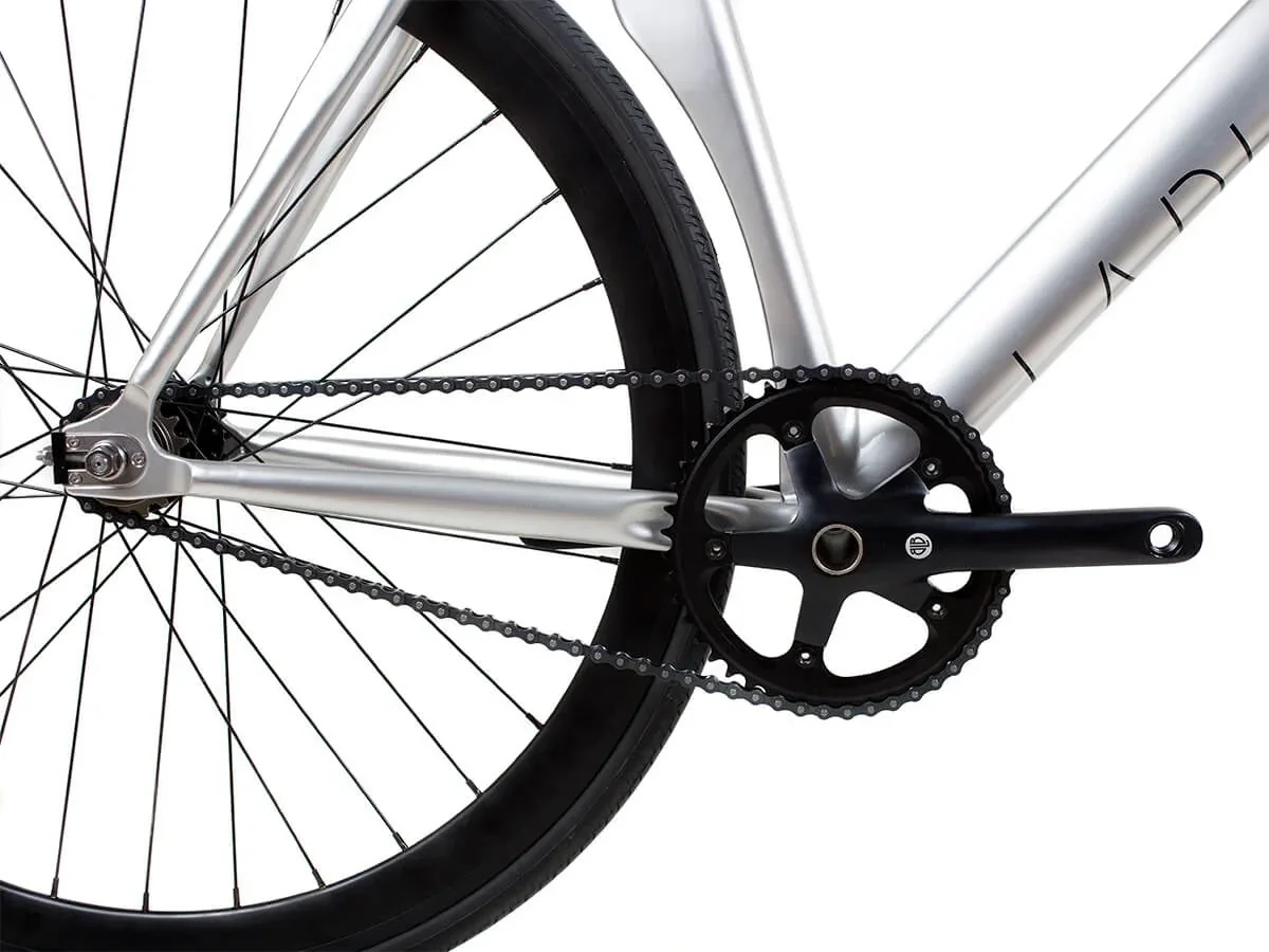 BLB La Piovra ATK Fixie & Single Speed Bike - Polished Silver - Image 4