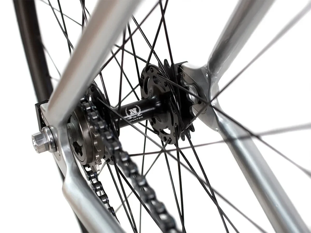 BLB La Piovra ATK Fixie & Single Speed Bike - Polished Silver - Image 9