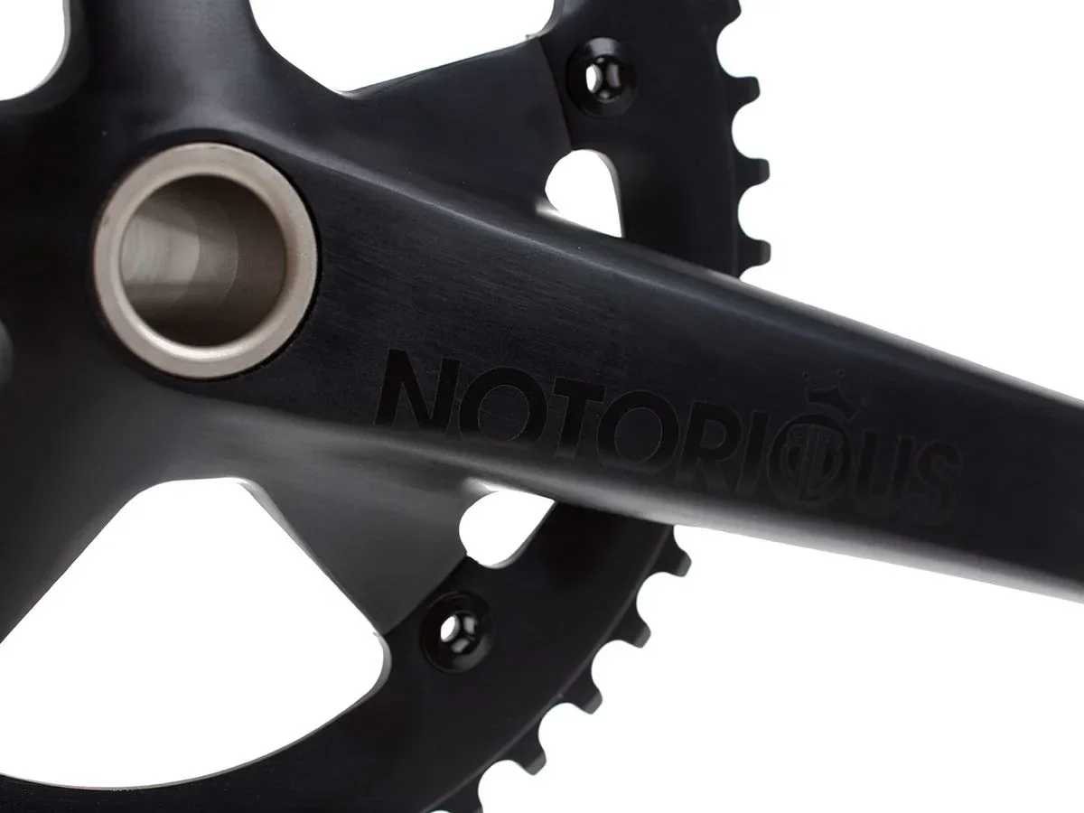 BLB Notorious Track Crankset - Black - Image 4