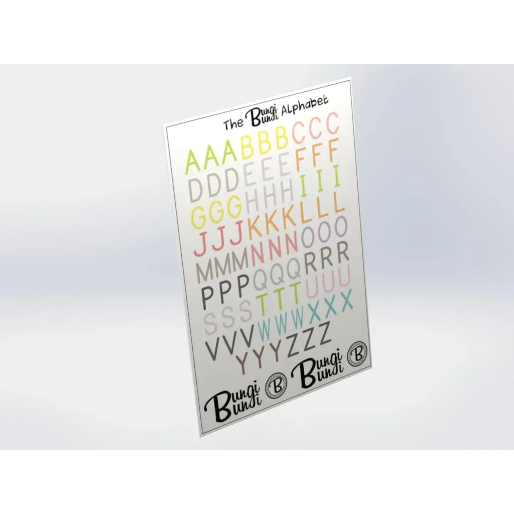 Bungi Bungi Sticker Pack - Animal Alphabet - Image 2