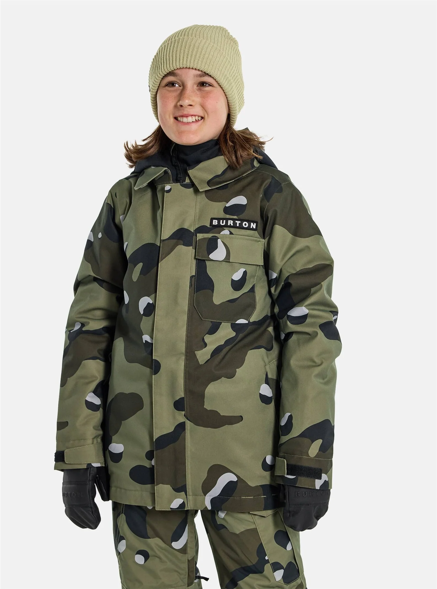 BURTON Jacket Boys Uproar Green Camo - Image 2