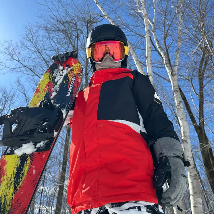 BURTON jacket Kids Gore Powline flame scarlet/true black - Image 2