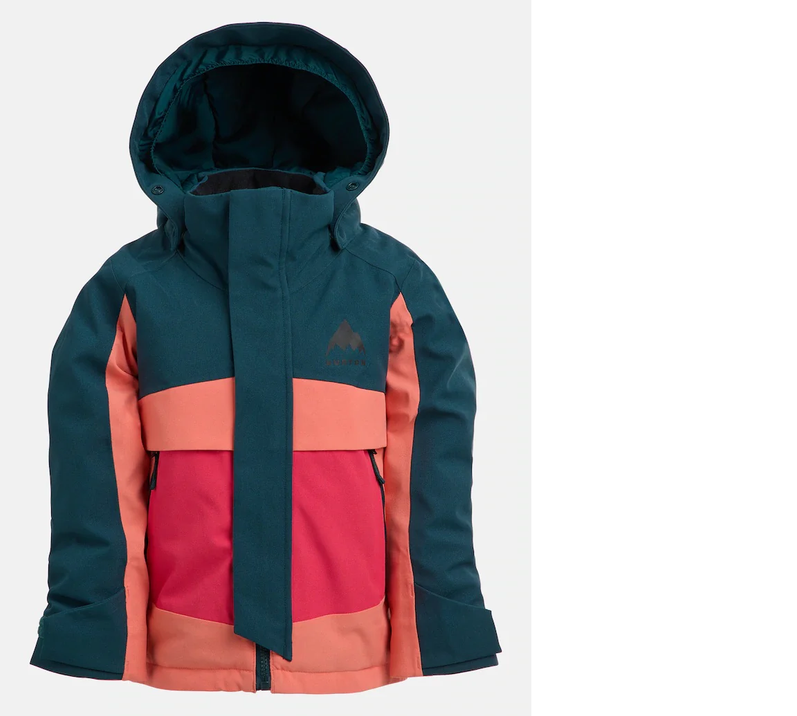 BURTON jacket Toddlers Ascutney 2L dark green/orange/pink - Image 4