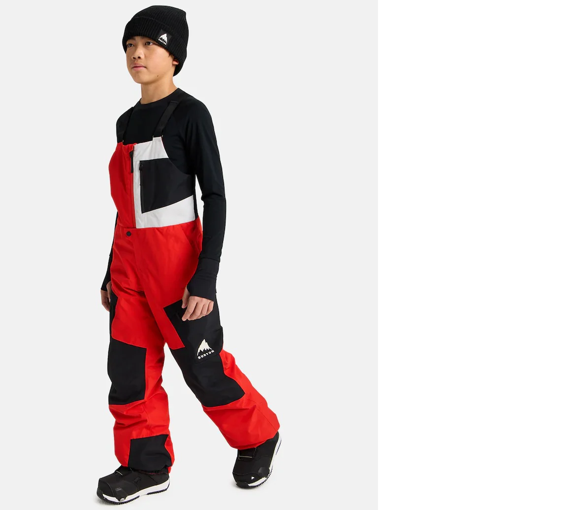 BURTON pants Kids Gore Powline BIB flame red/true black - Image 3