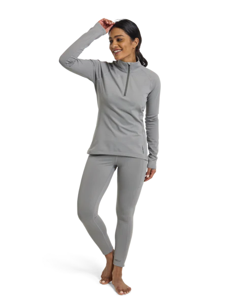 BURTON Thermo Shirt W HW X 1/4 Zip Grey - Image 2