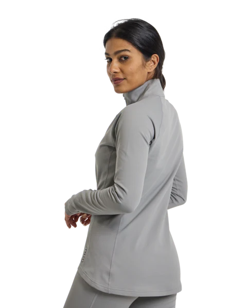 BURTON Thermo Shirt W HW X 1/4 Zip Grey - Image 3