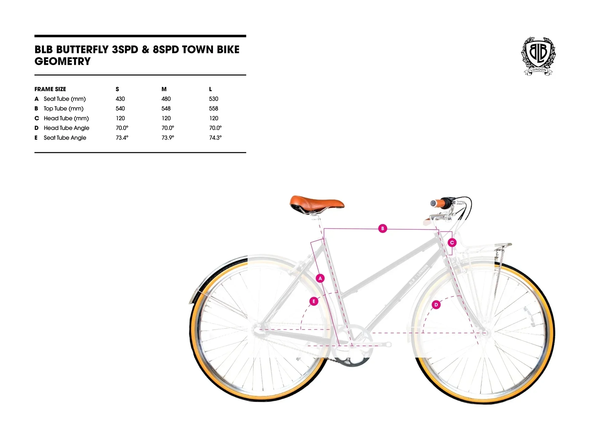 BLB Butterfly 3spd Town Bike - Natural Beige - Image 8