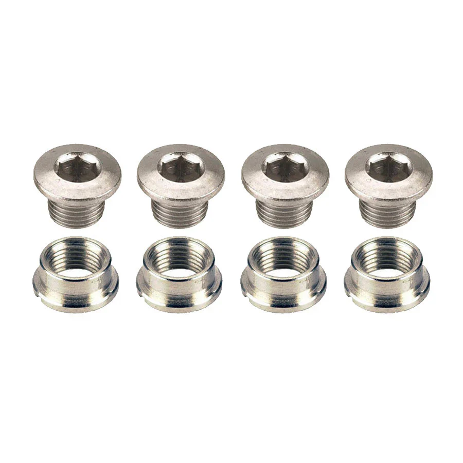 Chainring Bolt Set x5 Silver for Single Speed
