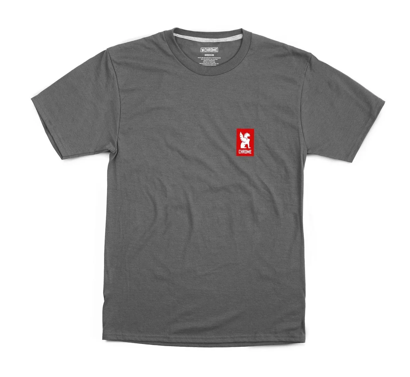 Chrome Industries Vertical Red Logo  Teeshirt