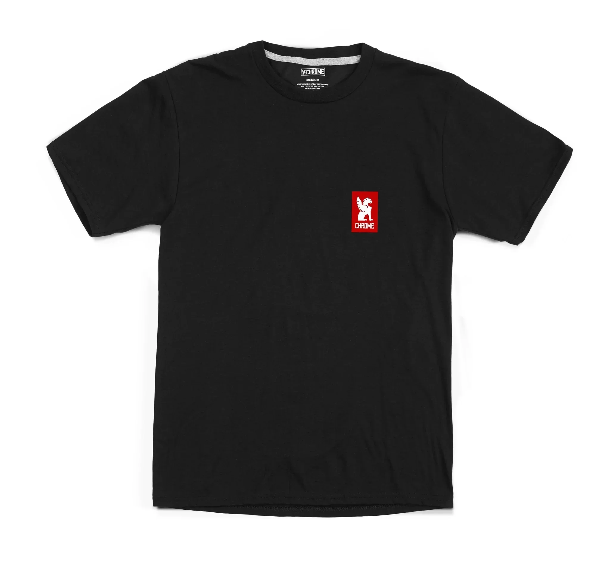 Chrome Industries Vertical Red Logo  Teeshirt - Image 2