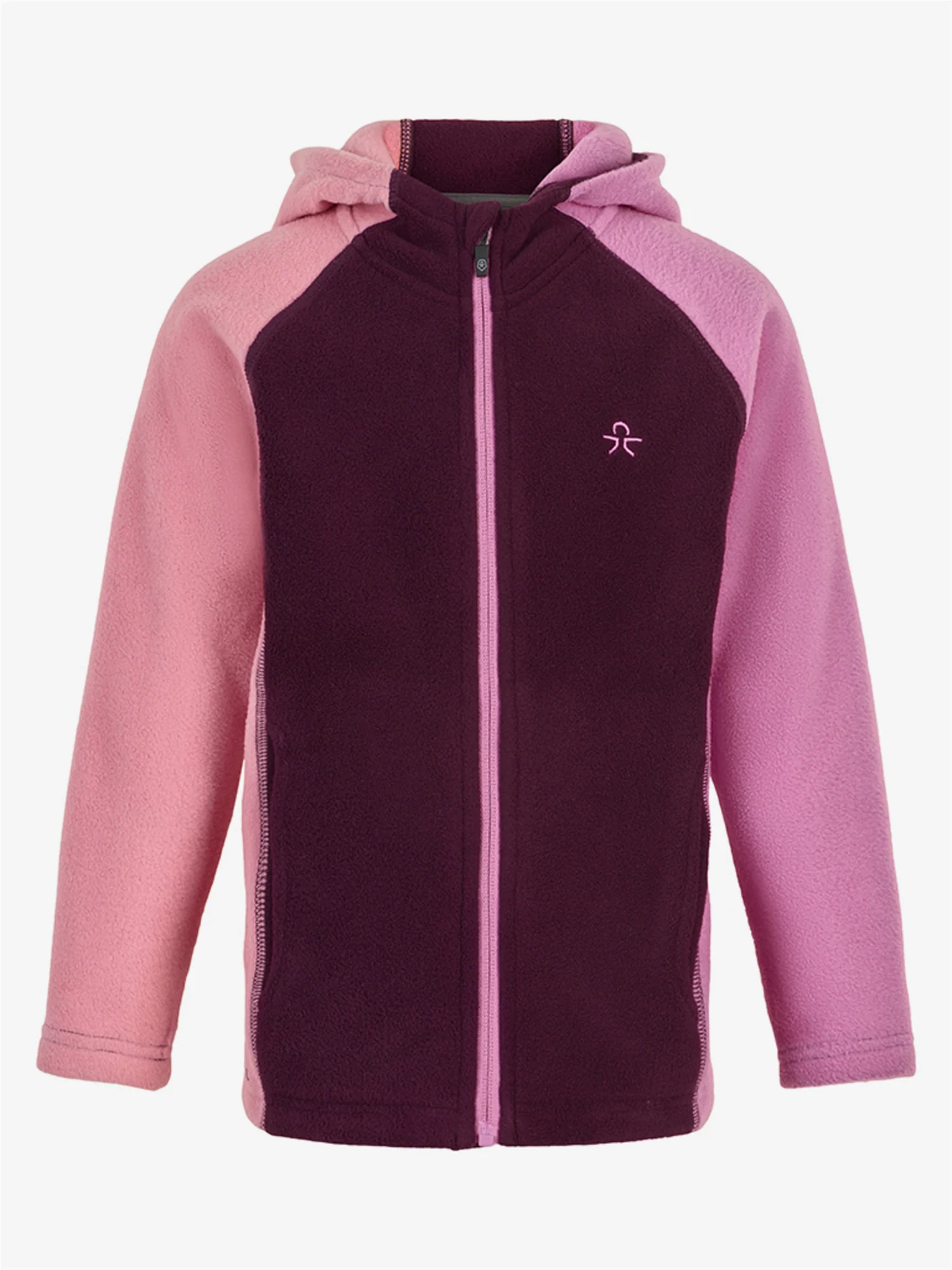 Color KIDS Hooded Jacket Fleece JKT Pink/Purple
