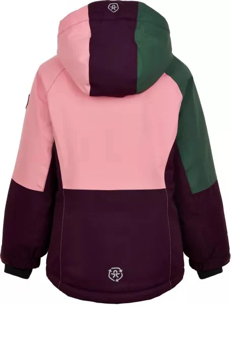 Color KIDS Winter Jacket Girls 740356 Violet/Pink/Green AF 10K - Image 2