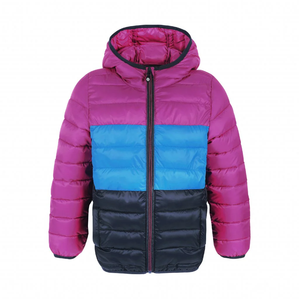 COLOR KIDS winter jacket Jacket Quilted w/ Hood Packable violet/blue/black