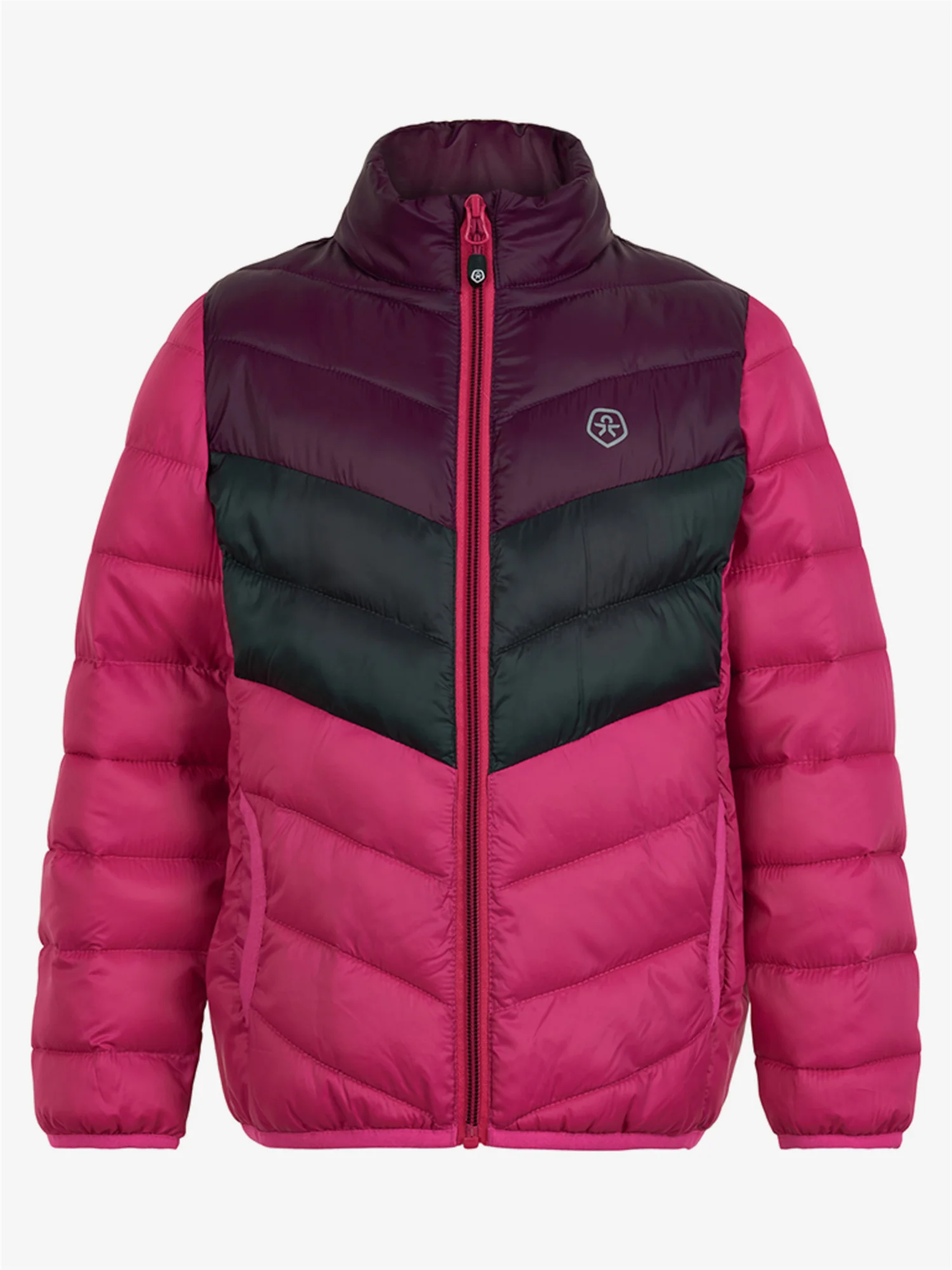 Color KIDS Winter Jacket Jacket Quilted Packable Pink/Black