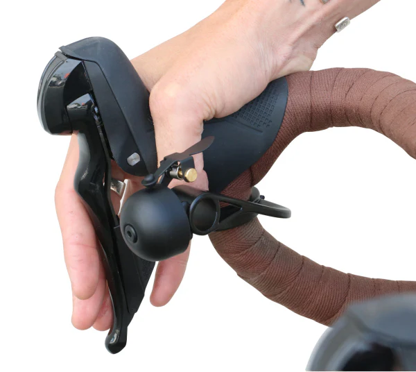 Crane Bell Co. E-Ne SBR Bicycle Bell With Drop Bar Mount - Image 3